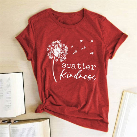 Image of Dandelion Scatter Kindness Tee Shirt