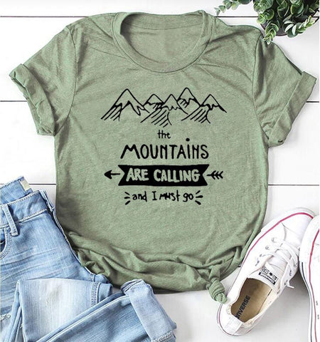 Image of Mountains Are Calling Tee Shirt