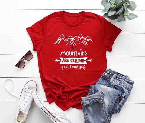 Image of Mountains Are Calling Tee Shirt