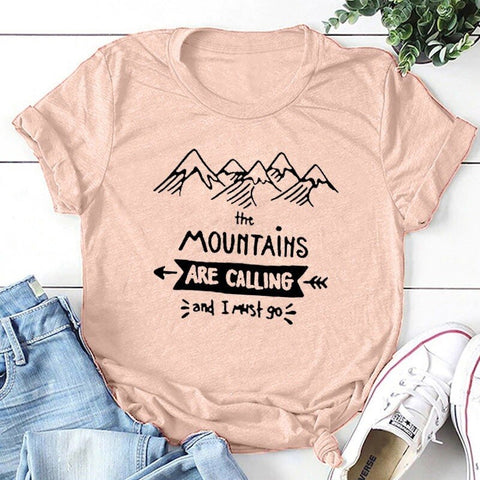 Image of Mountains Are Calling Tee Shirt