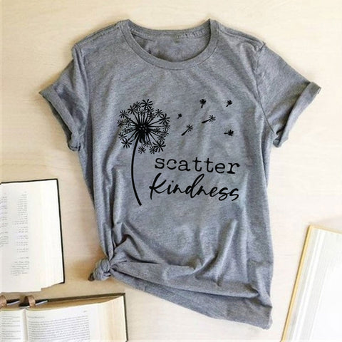 Image of Dandelion Scatter Kindness Tee Shirt