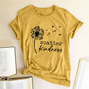 Dandelion Scatter Kindness Tee Shirt