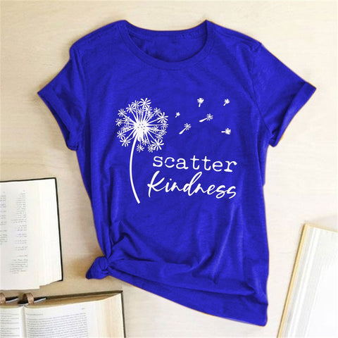 Image of Dandelion Scatter Kindness Tee Shirt