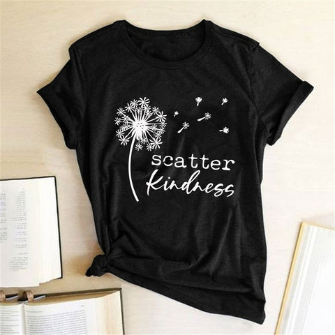 Image of Dandelion Scatter Kindness Tee Shirt
