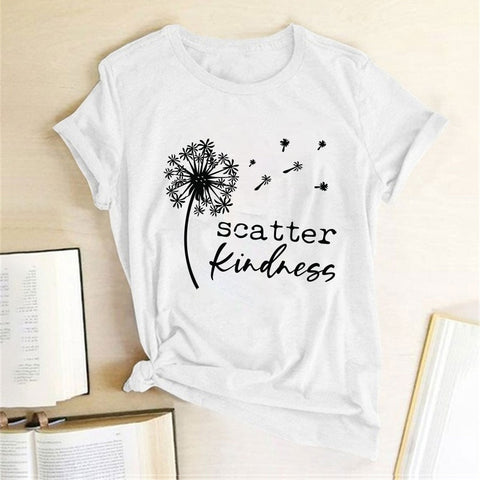 Image of Dandelion Scatter Kindness Tee Shirt