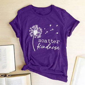 Dandelion Scatter Kindness Tee Shirt